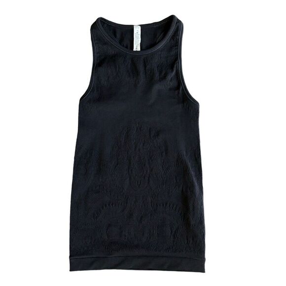 Lululemon seamless tank black size 4 - Picture 1 of 6